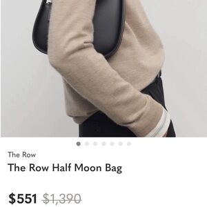HOLD DO NOT PURCHASE The Row Black Crescent Bag